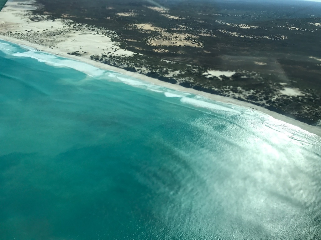 A flight with Chinta Air over the Bunda Cliffs