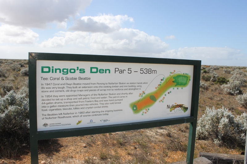 Dingo’s Den: A Golf Hole at Eyre Highway in Nullarbor